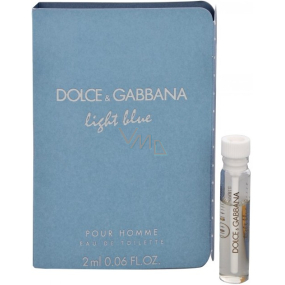 Dolce & Gabbana Hellblau gießen Homme Eau de Toilette 2 ml mit Spray, Fläschchen