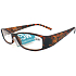 Berkeley Reading Prescription Glasses +1.0 braun gemustertes Retro CB02 / MC2 1 Stück ER6040