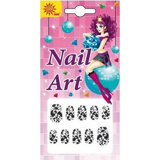 Selbstklebende Nageldekorationen schwarz 11 16 x 8 cm 1280
