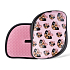 Tangle Teezer Compact Professionelle kompakte Haarbürste, Pug Love - schwarz-pink mit Hunden