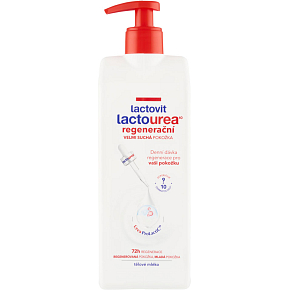 Lactovit Lactourea 10 regenerierende Körperlotion mit Spender, 400 ml