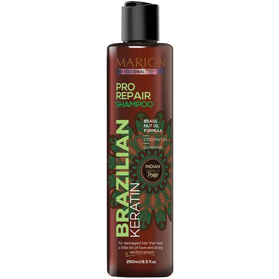 Marion Brasilianisches Keratin Pro Repair Shampoo für strapaziertes Haar 250 ml