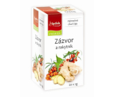 Apotheke Natur Ingwer und Sanddorn Früchtetee unterstützt die Verdauung, Atmung und das geistige Wohlbefinden 20 x 2 g