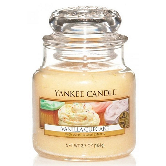 Yankee Candle Vanilla Cupcake - Vanille Cupcake Duftkerze Klassisches kleines Glas 104 g