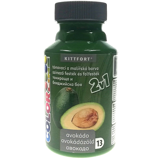 Kittfort Color Line 2in1 flüssige Tönungs- und Malerfarbe 13 Avocado 350 g