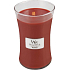 WoodWick Redwood - Sandelholz-Duftkerze mit Holzdocht und Glasdeckel groß 609 g
