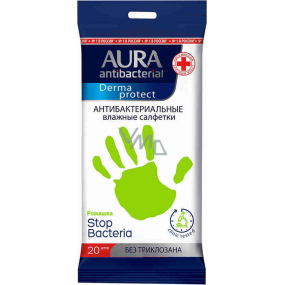 Aura Antibakterielle Feuchttücher für die Hände 20 Stück