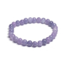 Angelit lila Armband elastisch Naturstein, Kugel 6 mm / 16 - 17 cm, Friedensstein