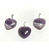 Amethyst Herz Anhänger Naturstein 1,5 cm 1 Stück, Stein der Könige und Bischöfe