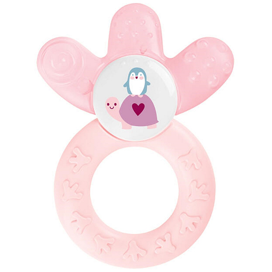 Mam Cooler Beißring mit Kühlteil gefüllt mit Wasser 4+ Monate Pink