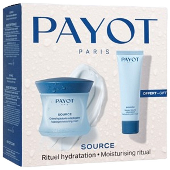 Payot Source Cr?me Hydratante Adaptog?ne Gesichtsfeuchtigkeitscreme 50 ml + Source Masque Baume Réhydratant feuchtigkeitsspendende erfrischende Maske 50 ml, Kosmetikset für Frauen