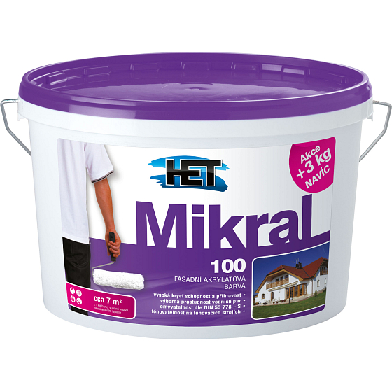Het Mikral 100 Fassadenfarbe, 15+3 kg