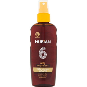 NUBIAN Sonnenöl SPF 6 mit Beta-Carotin im Spray, 200 ml