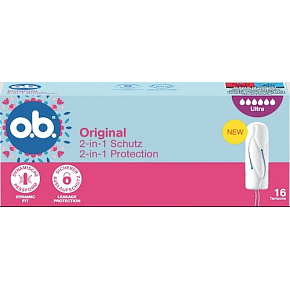 TAMPONS O.B. ORIGINAL SUPER PLUS 16 STK NEW 0360