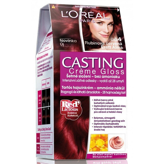 Loreal Paris Casting Creme Glanz Haarfarbe 664 Rubinrot
