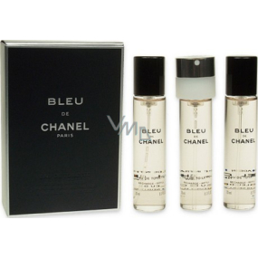 Chanel Bleu de Chanel Eau de Toilette Nachfüllung für Herren 3 x 20 ml