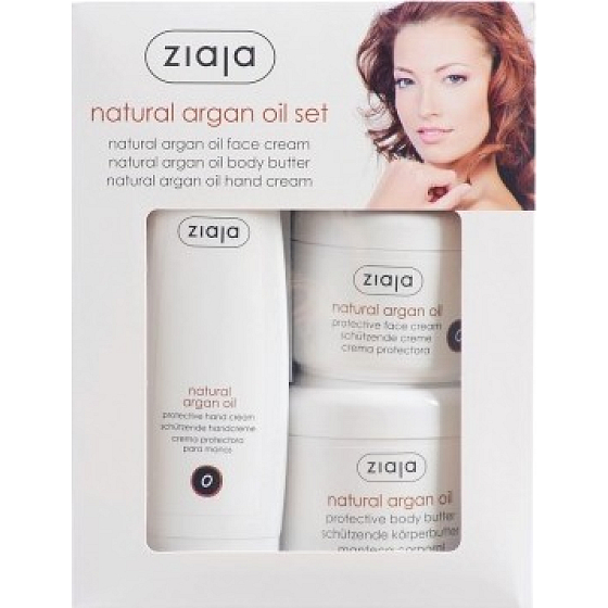 Ziaja Arganöl Handcreme 80 ml + Creme 75 ml + Körperbutter 200 ml, Kosmetikset