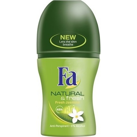 Fa Natural & Fresh Jasmine Ball Antitranspirant Deodorant Roll-On für Frauen 50 ml
