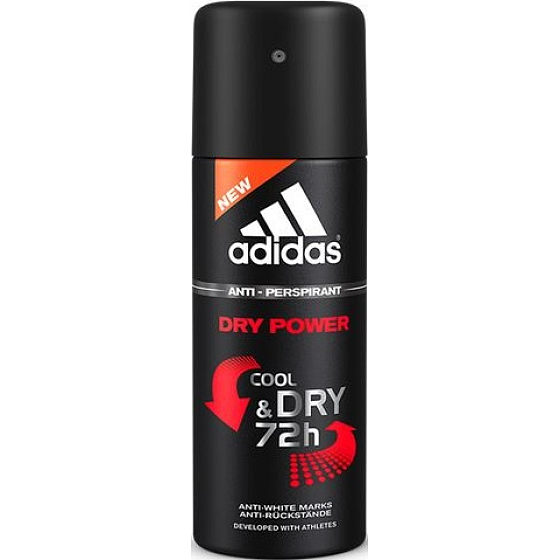 Adidas Cool & Dry 72h Dry Power Antitranspirant Deodorant Spray für Männer 150 ml