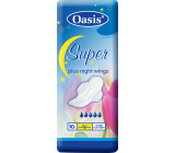 Oasis Super Plus Night Wings Damenbinden, 10 Stk.