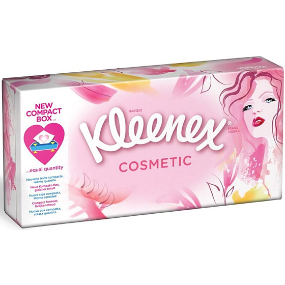 Kleenex Cosmetic Papiertaschentücher 3-lagig in einer Schachtel mit 80 Stück