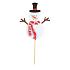 Schneemann aus Filzvertiefung 9 cm + Spieße Nr. 4