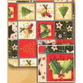 Nekupto Geschenkpapier 70 x 200 cm Weihnachtsweihnachtsmotive, Quadrate