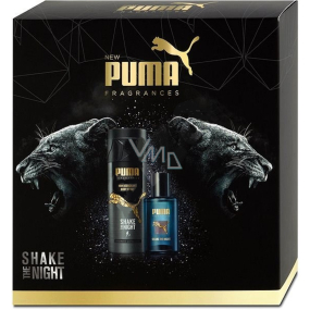 Puma Shake Die Nacht Eau de Toilette für Männer 50 ml + Deodorant Spray 150 ml, Geschenkset