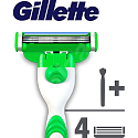 Gillette Mach3 Sensitive Rasierer + Ersatzkopf 3 Stück für Männer
