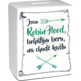 Albi Robin Hood Keramik Ziegel Sparbüchse 11,8 x 10 x 5 cm