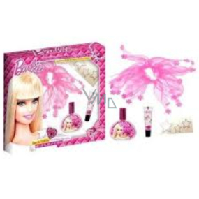 Mattel Barbie Eau de Toilette 30 ml + Lipgloss + Haarband + Nagelaufkleber Geschenkset