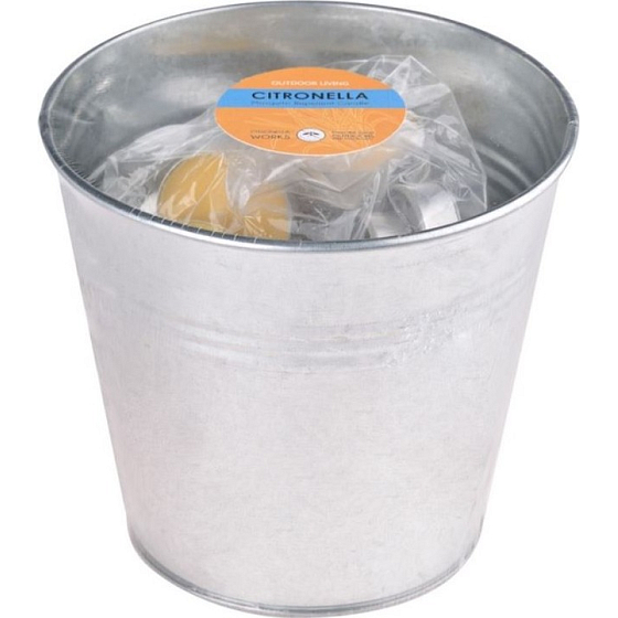 New Garden Citronella abstoßend Tee duftende Kerze 40 Stück in einer Dose Eimer