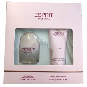 Esprit Essential Eau de Parfum für Frauen 20 ml + Duschgel 100 ml, Geschenkset für Frauen