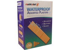 Masterplast Waterproof Assorted Plasters wasserdichtes Pflaster Mix Karton mit 50 Stück