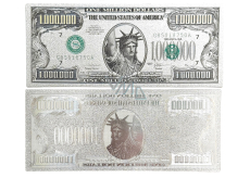 Talisman versilberte Dollarnote 1 000 000 USD