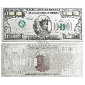 Talisman versilberte Dollarnote 1 000 000 USD
