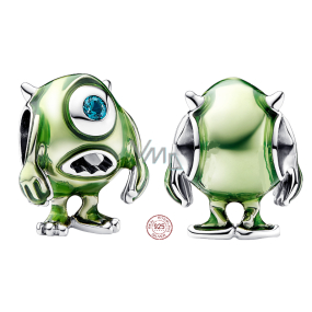 Charme Sterling Silber 925 Disney Pixar Monsters Ltd, Mike Wazowski, Armband Perle Charme Sterling Silber 925 Disney Pixar Monsters Ltd, Mike Wazowski, Armband Perle