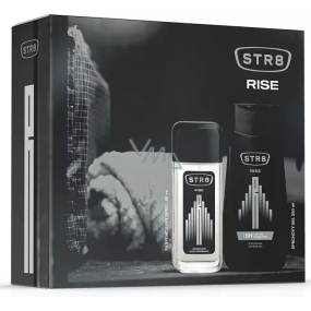 Str8 Rise parfümiertes Deodorantglas 85 ml + Duschgel 250 ml, Kosmetikset für Männer