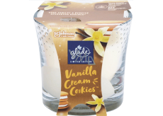 Glade Vanilla Cream Cookies vonná svíčka ve skle, doba hoření až 30 hodin 112 g