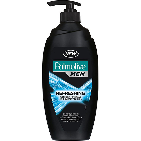 Palmolive Men Pure Arctic 2in1 Duschgel mit Pumpe 750 ml