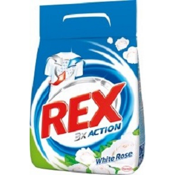 Rex 3x Action White Rose Waschmittel für weiße und permanente Farbwäsche 20 Dosen 2 kg