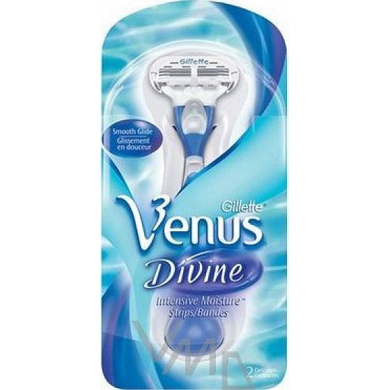 Gillette Venus Divine Rasiermesser + Ersatzkopf 2 Stück für Frauen