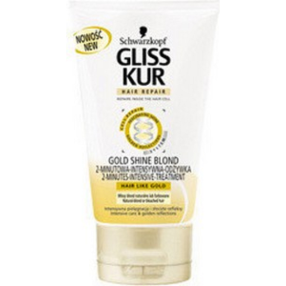 Gliss Kur Gold Shine Blonde 2 Minuten intensive Haarmaske 125 ml