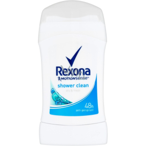 Rexona Shower Clean Antitranspirant Deodorant Stick für Frauen 40 ml