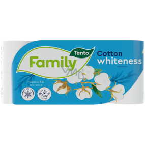 Dieses Family Cotton Whiteness Toilettenpapier weiß 2-lagig 150 Stück 8 Stück