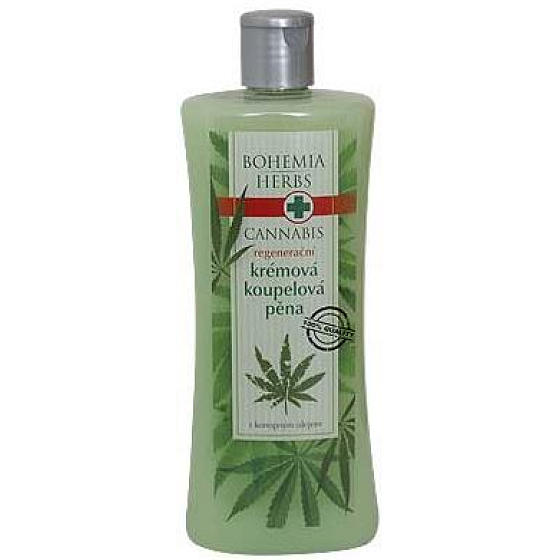 Böhmen Geschenke Cannabis Hanföl regenerativer Badeschaum 500 ml