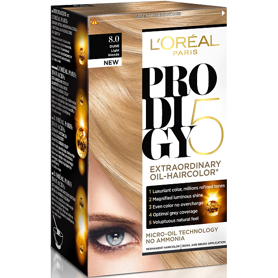 Loreal Paris Prodigy 5 Haarfarbe 8.0 Hellblond