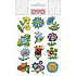 Ovo Decals glitzern Blumen 1 Stück Decals für Ostereier