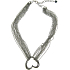 Silberne Halskette mit Herz 38 cm