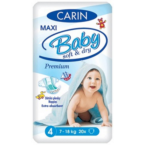 Carin Baby Soft & Dry Maxi 4, 7 -18 kg Windelhöschen 20 Stück